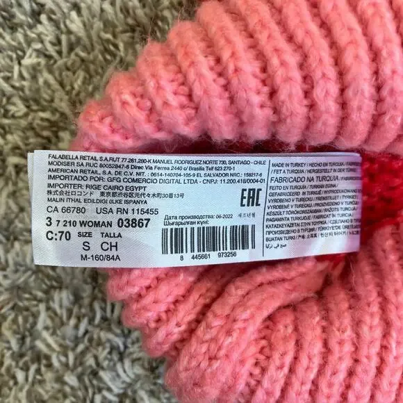 Mango Carioca Sweater Red Pink Small - Picture 15 of 16